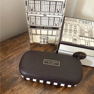 Henri Bendel Dark Brown Glasses Case